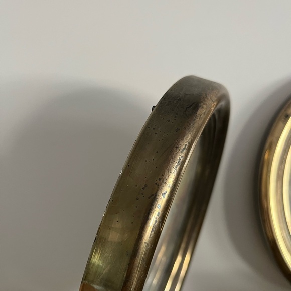 HomCo VTG Oval Gold framed scenic print set of 2 - Picture 5 of 7